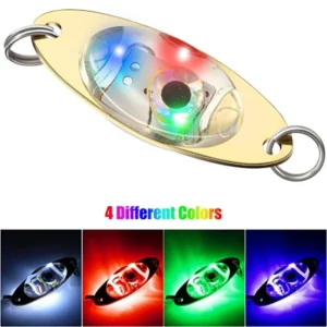 6cm Metal Eye Shape Mini Deep Drop Underwater Fishing Attracting Fishes Lights