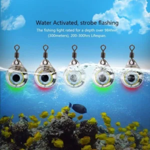 Mini Underwater Attracting Fishes Deep Drop Waterproof 4cm Metal Fishing Light