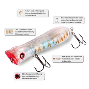 Big game fishing floating popper lure