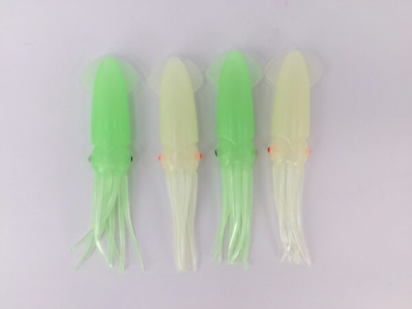 12/15/18cm Luminous Squid Skirt Lure Bait Soft Trolling Octopus Lure Saltwater