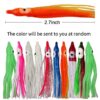 60Pcs Octopus Squid Skirt Lures Bait Saltwater Fishing Soft Lure 2inch-4.72inch