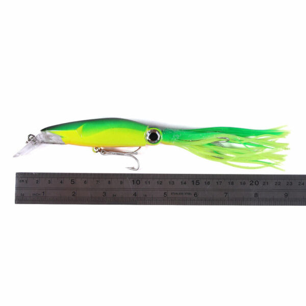 Fishing Lures Squid Octopus Jig with Skirt Bass Bait Hook Crankbait Tackle