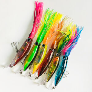 Fishing Lures Squid Octopus Jig with Skirt Bass Bait Hook Crankbait Tackle