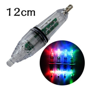 12cm Deep Drop Underwater Fish Attracting Lure LED Fishing Flash Light