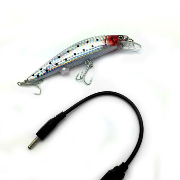 USB Rechargeable LED Wobblers Electric Vibration Twitching Fishing Lures