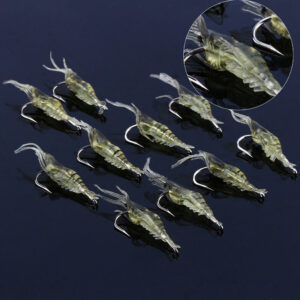 4cm Shrimp Soft Prawn Lure Hook Saltwater Fishing Lures