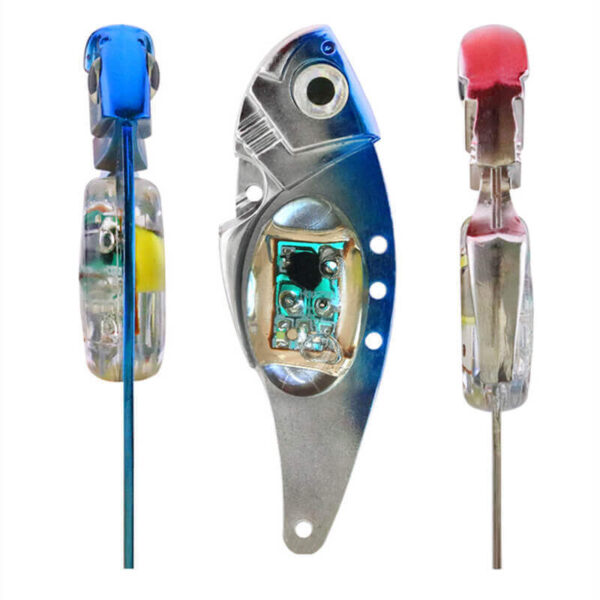 Metal VIB Vibration Lights LED Fishing Lure 8cm 31g