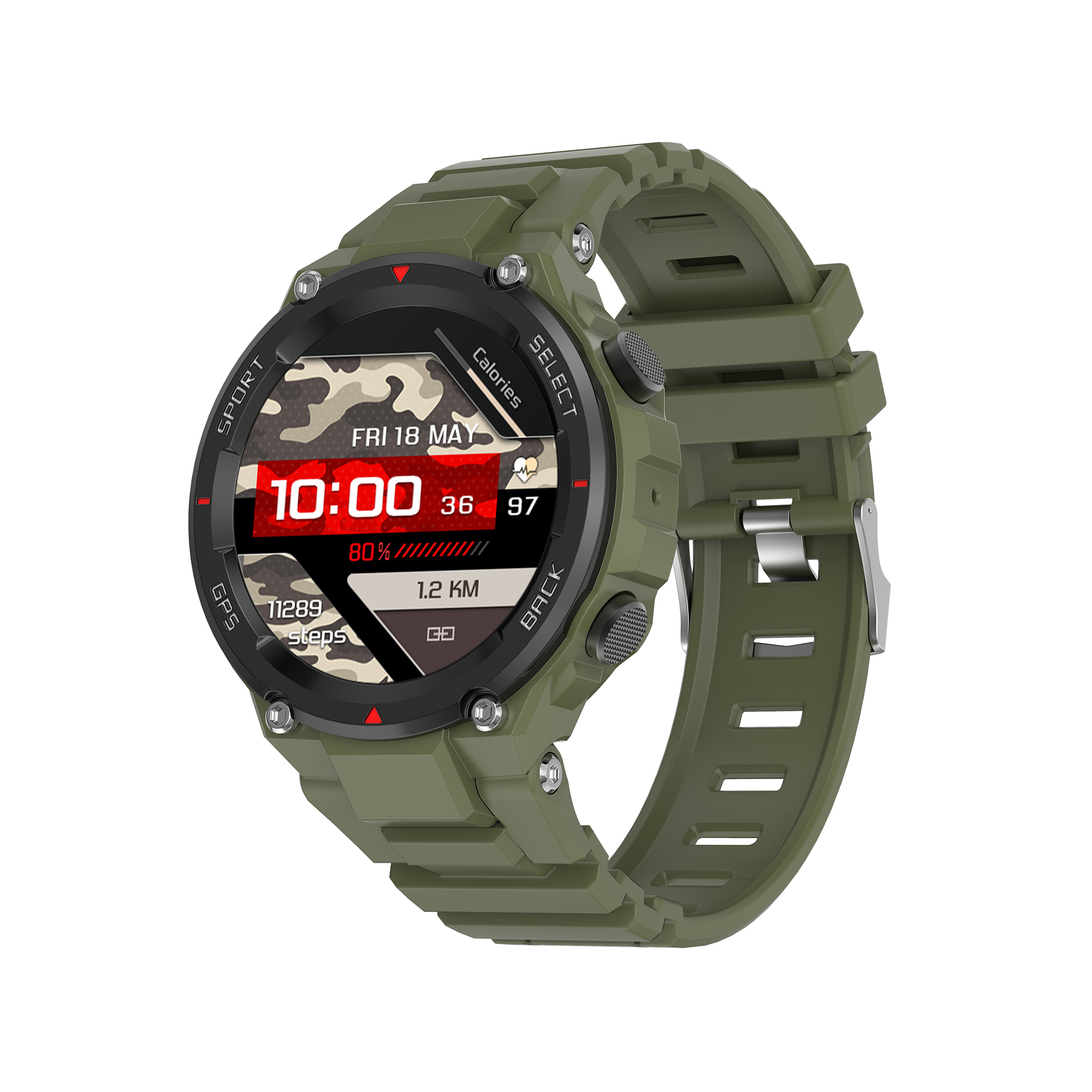 Outdoor Waterproof IP68 Smartwatch Sport DT5 For men and Women