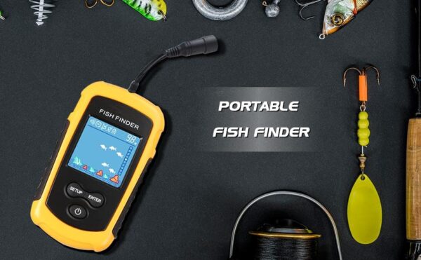 LUCKY Portable Handheld Fish Depth Finder Sonar Boat Fishfinder