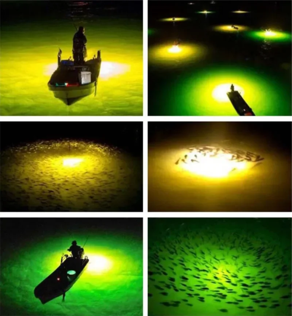 DC12V 120W  Night LED Submersible Underwater Fishing Light