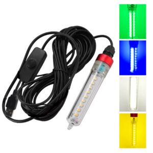 12V/ 5V 20W Rechargeable IP68 Underwater Fishing Lights