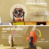 Rechargeable Portable Camping Fan with LED Lantern for Fishing Tent