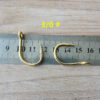 Gold-plated Barbed Grooved Iron Hook