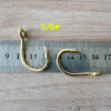 Gold-plated Barbed Grooved Iron Hook