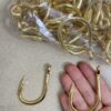 Gold-plated Barbed Grooved Iron Hook