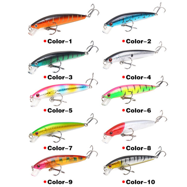 10 Color Minnow Bait