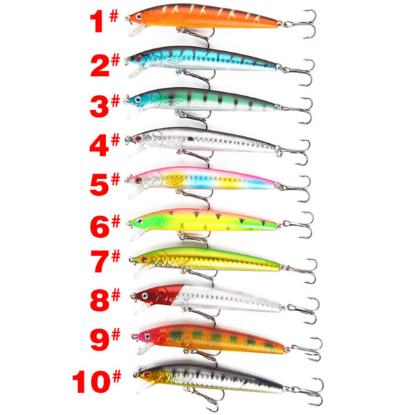 10 Color Minnow Bait