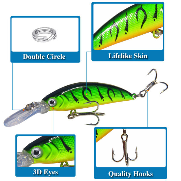 Simulated Minnow Bass Lure