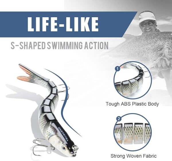  Slow Sinking Bass Fishing Lure