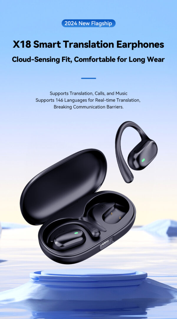 AI Language Smart Translation Wireless Earbuds Support 148 Languages